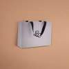 The white handbag is a simple and solid-colored eco-friendly shopping bag with a large capacity and foldable portability Specification image
